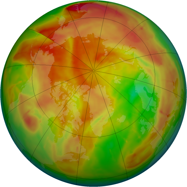 Arctic ozone map for 14 April 2010